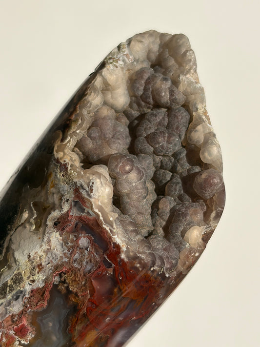 “Verdant Veils” Tembaga Moss in Chalcedony Botryoidal Freeform C