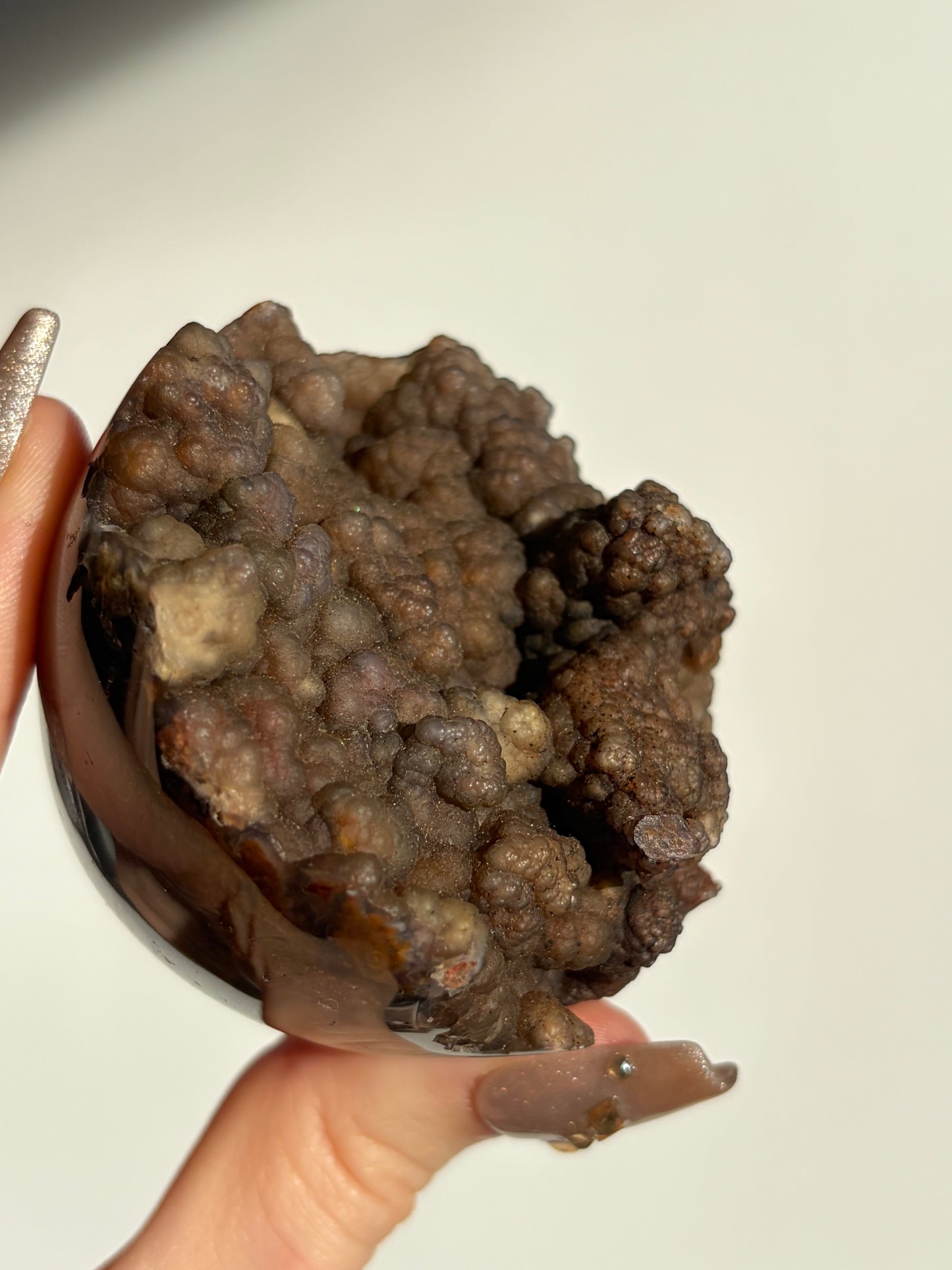 “A Garden Planet” Tembaga Moss in Botryoidal Chalcedony Sphere B