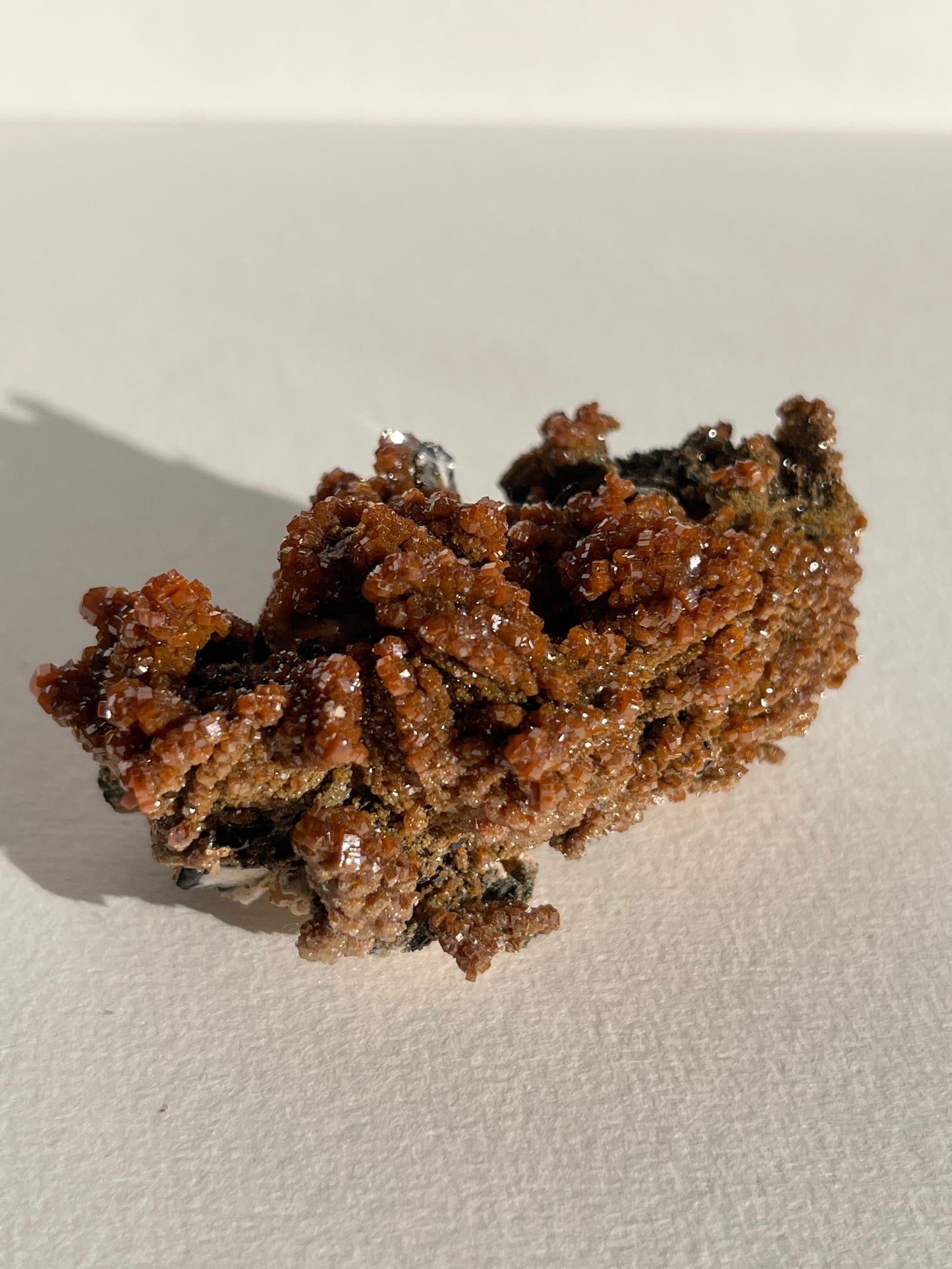 Vanadinite on Barite Specimen E