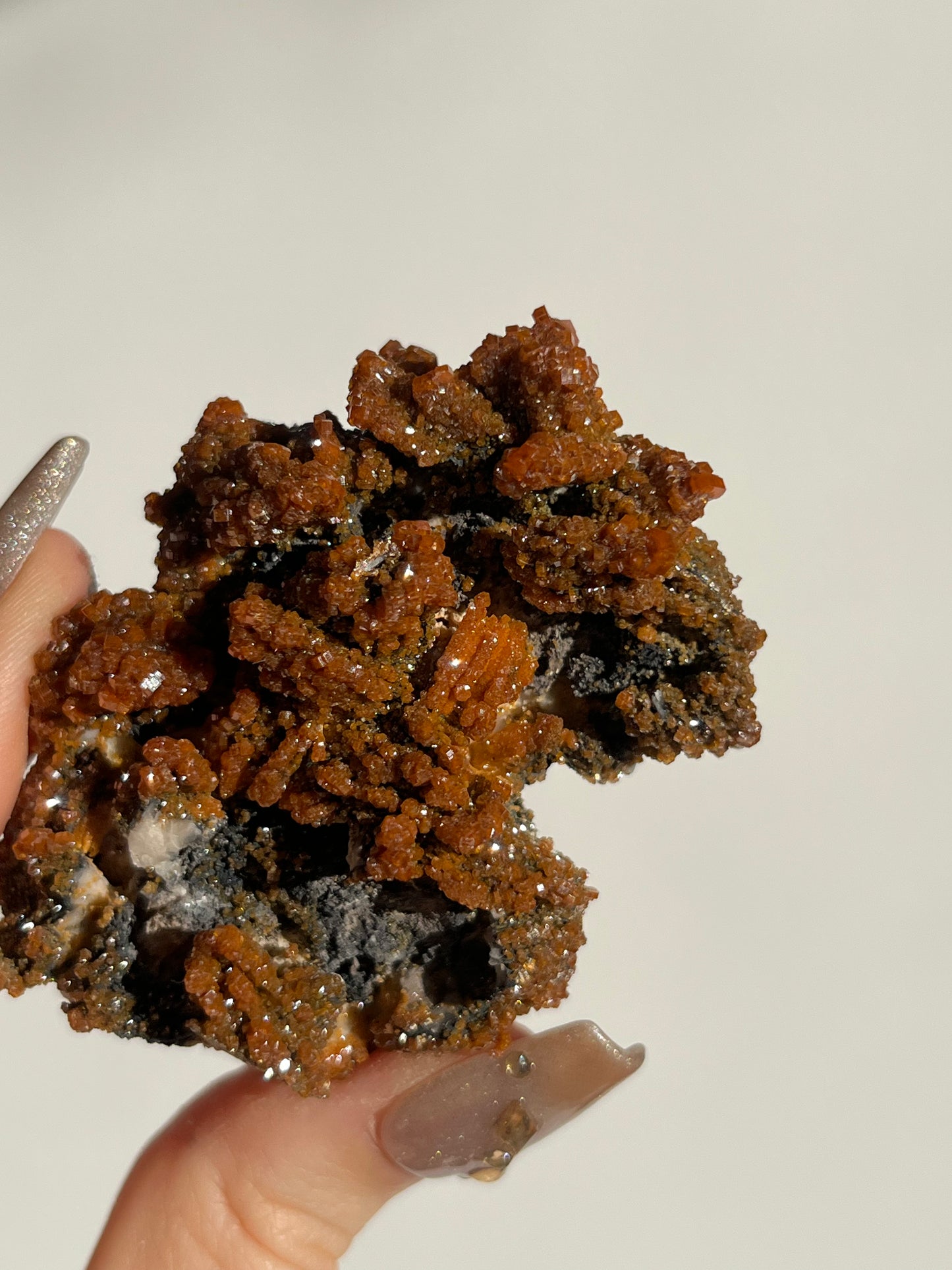 Vanadinite on Barite Specimen E