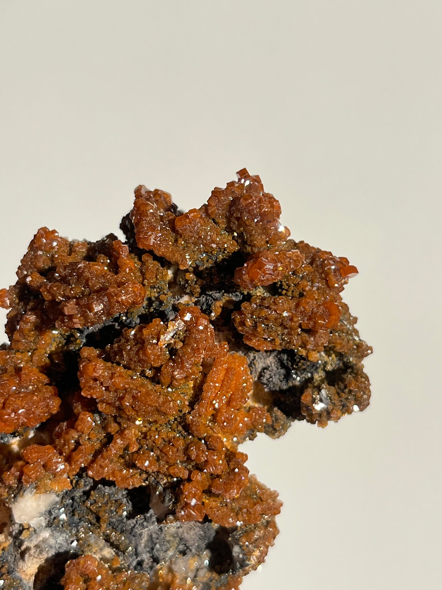 Vanadinite on Barite Specimen E