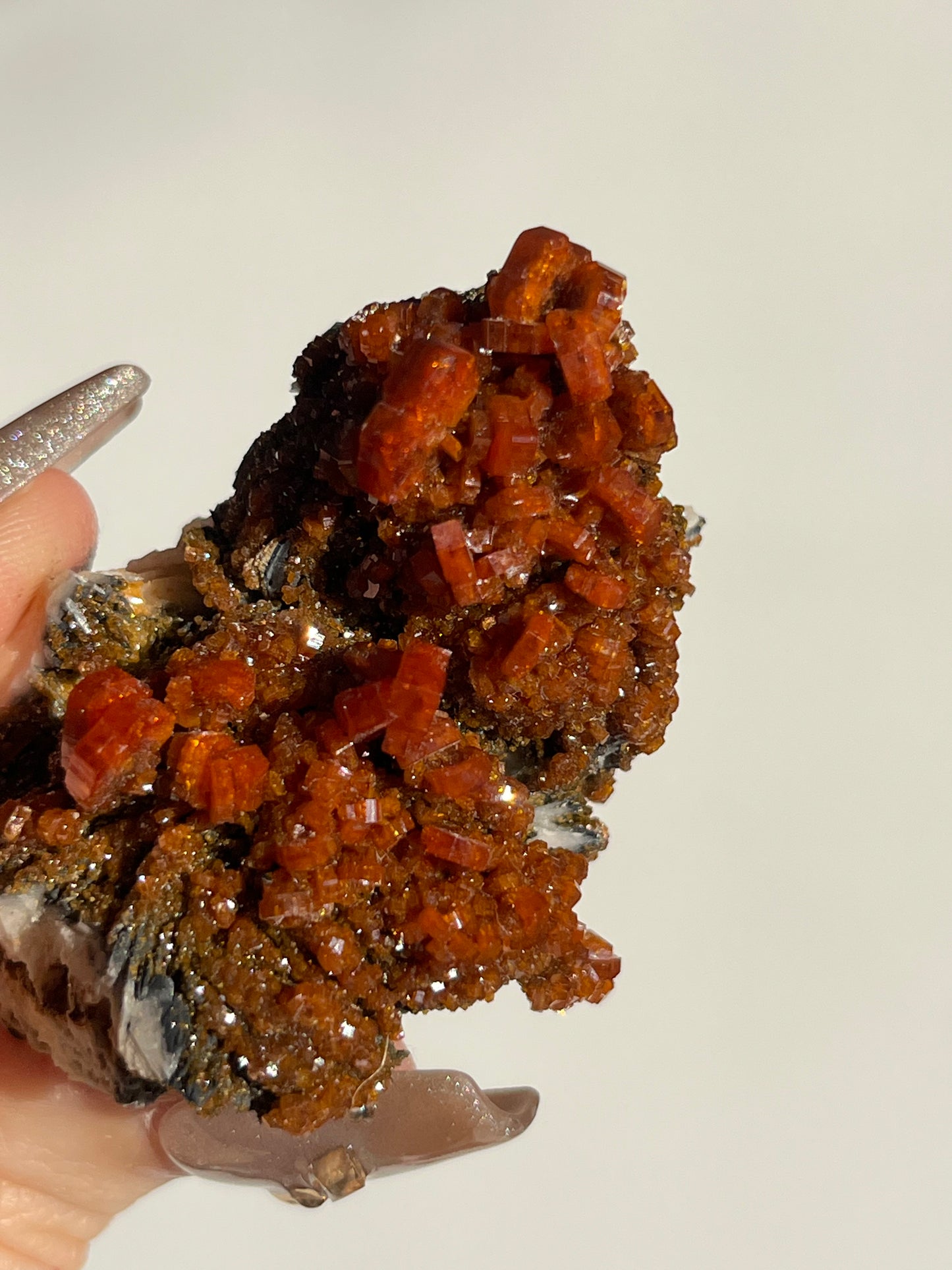 Vanadinite on Barite Specimen G