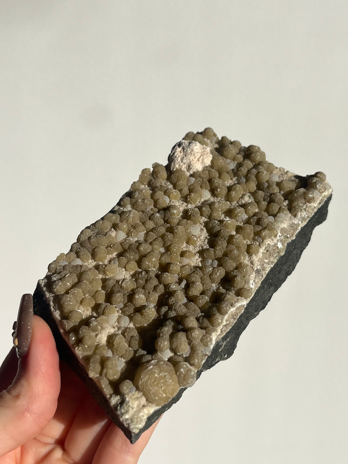 Yellow Gyrolite with Prehnite and Mordenite Specimen C