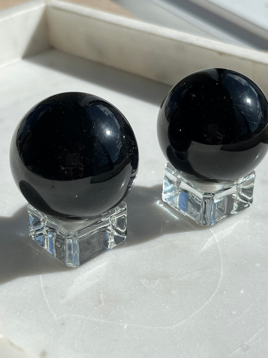 Black Obsidian Sphere (~3.5cm)