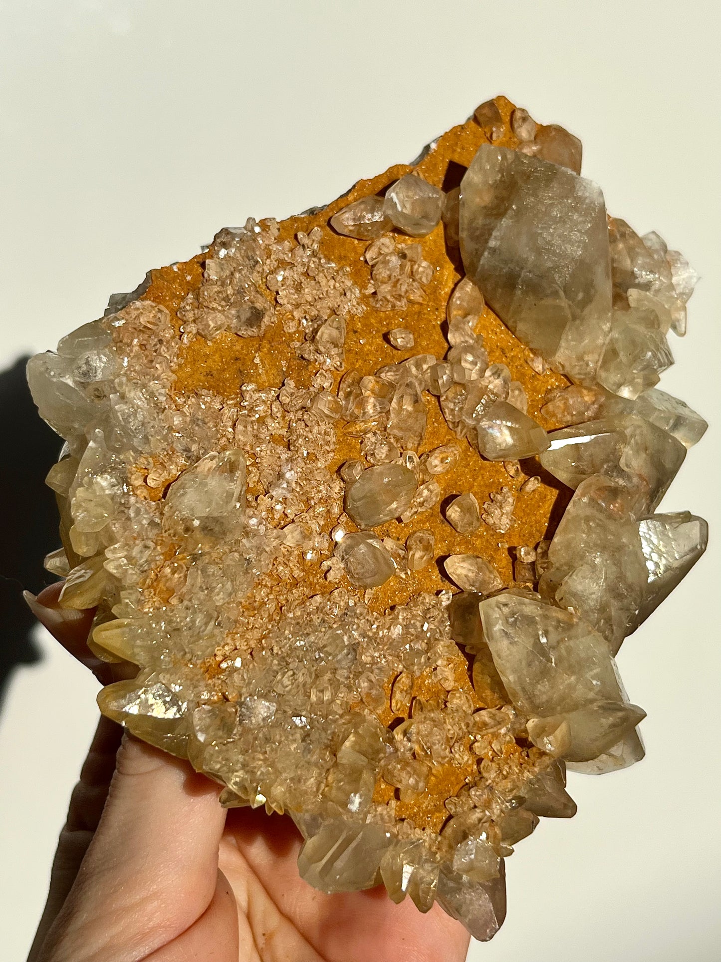Natural Aura Coated Flower Calcite Specimen