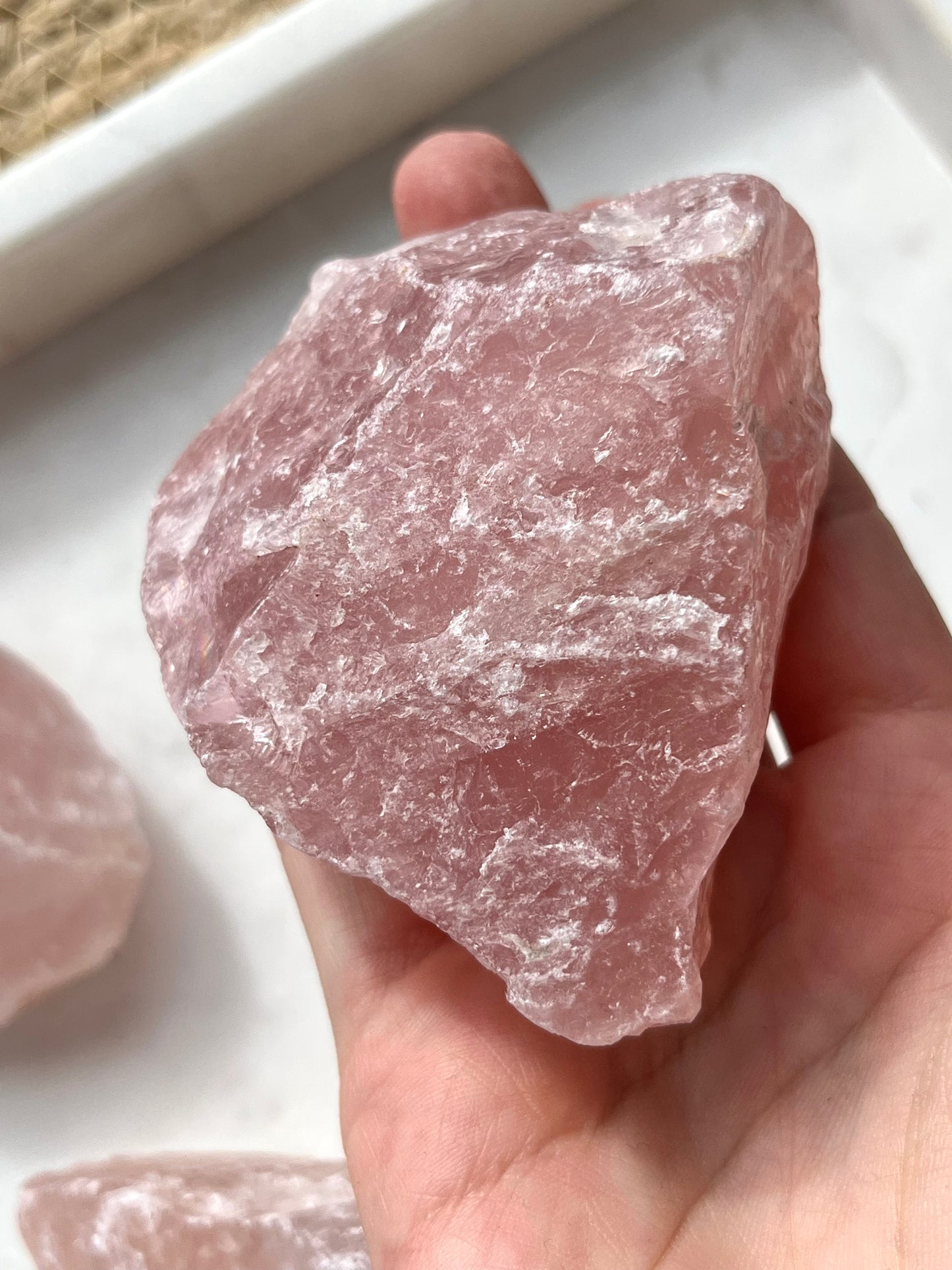 High Grade Rose Quartz Raw Stone