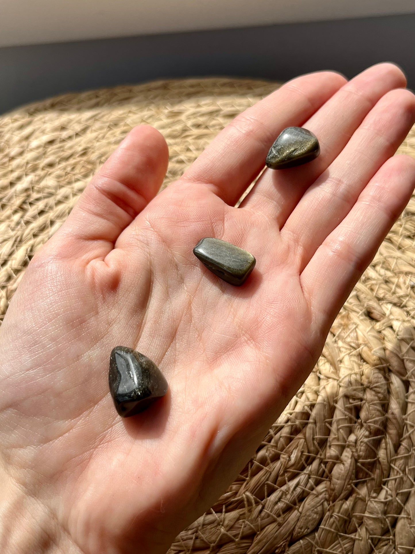 Gold Sheen Obsidian Tumbled Stone