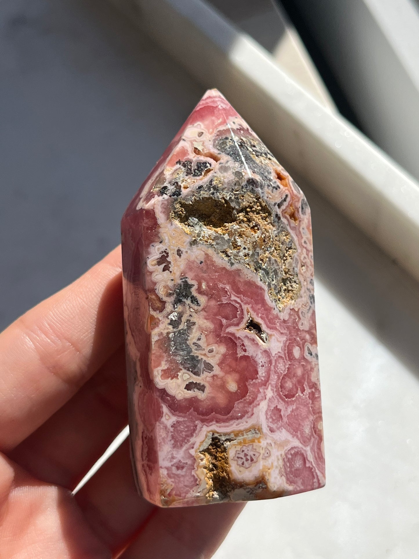 ‘Erlische’ Chunky Rhodochrosite Tower #5