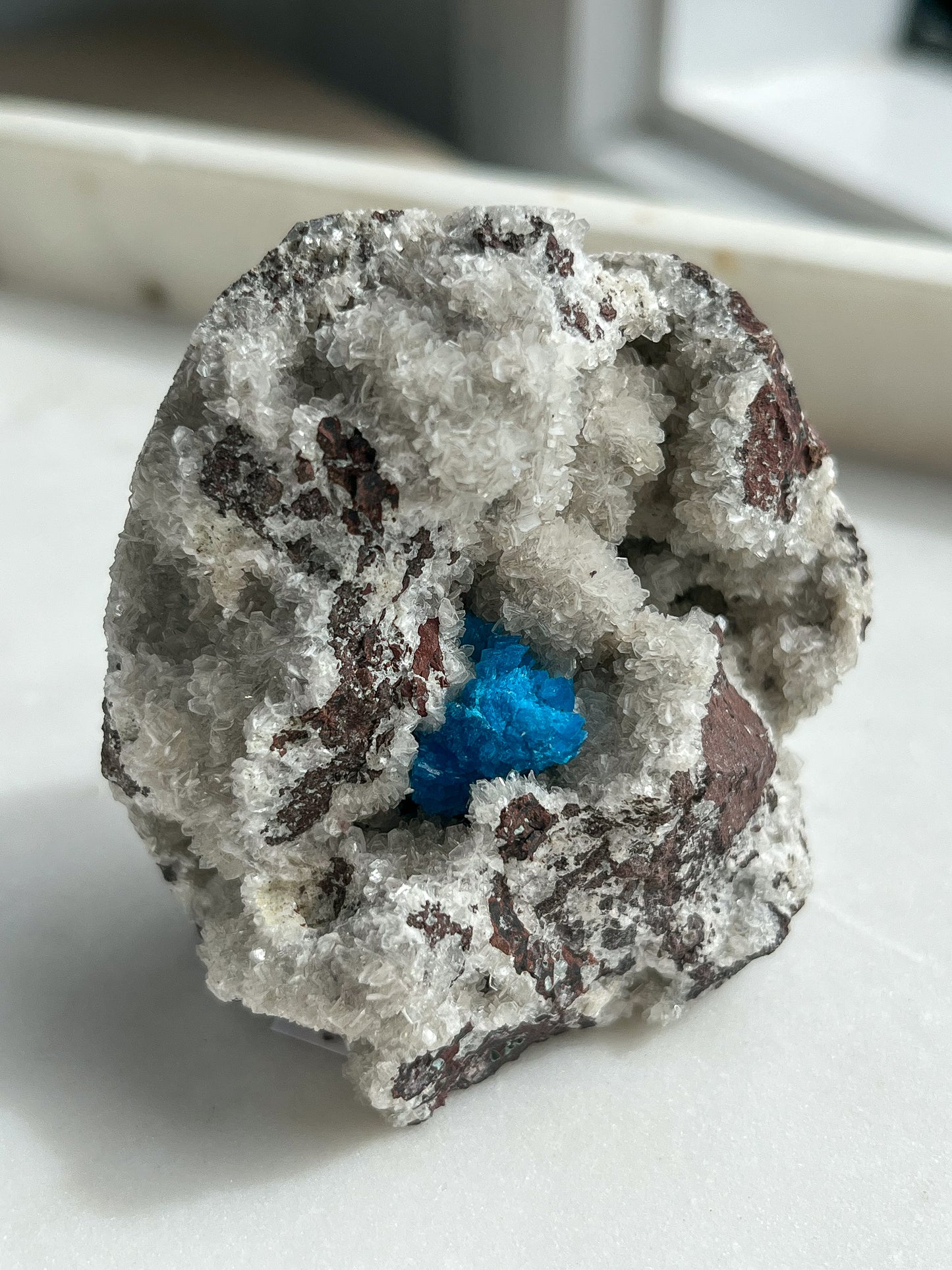 Cavansite Specimen on Heulandite-Basalt Matrix #42