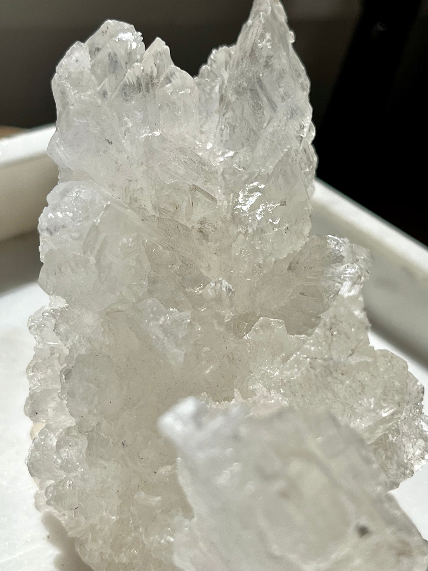 Natural Etched Selenite Cluster #4