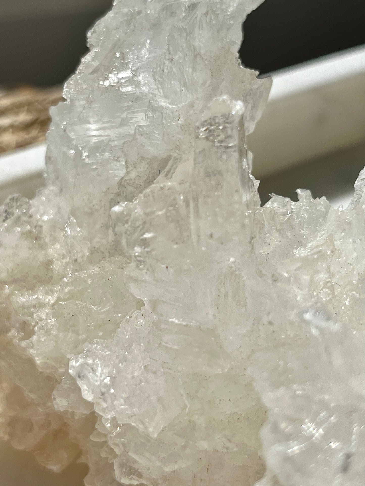 Natural Etched Selenite Cluster #4